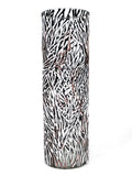Brown branches decorated vase | Glass vase for flowers | Cylinder Vase | Interior Design | Home Decor | Large Floor Vase 16 inch | 7017/400/sh144