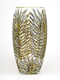 Handpainted Glass Vase for Flowers | Art Tropical Oval Vase | Interior Design Home Room Decor | 7518/300/sh142