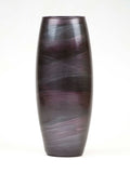 Handpainted Glass Vase for Flowers | Glossy Burgundy Painted Art | Interior Design | Table vase | 7736/250/lk287