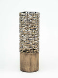 table bronze art decorative glass vas