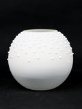 table white art decorative glass vase