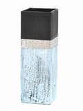 Stone imitation glass vase | Table vase 12 inch | Handpainted vase for flowers | Art Glass Square Vase | Interior Design | Home Decor | 6360/300/sh139.2