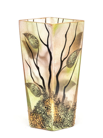 table brown art decorative glass vase