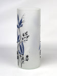 table blue art decorative glass vase 7017/300/sh335