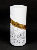 table white art decorative glass vase