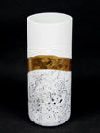 table white art decorative glass vase 7017/300/sh344