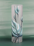 floor green art decorative glass vase 7017/400/sh338