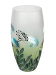 table green art decorative glass vase 7518/300/sh319