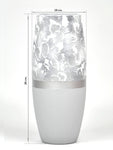 Marble Imitation Painted Art Glass Oval Vase for Flowers | Interior Design | Home Decor | Table vase | 7736/250/sh106