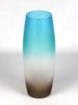 table blue art decorative glass vase 7736/300/sh317