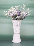 Handpainted Glass Vase for Flowers | Marble Imitation Interior Design Home Room Decor | Table vase | 7756/300/sh106