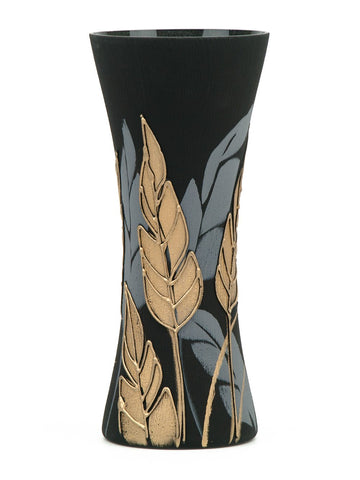 Handpainted Glass Vase for Flowers | Art Glass Vase | Home Room Decor | Table vase 12 in | 7756/300/sh196