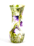 table green art decorative glass vase