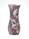 table brown art decorative glass vase