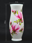 Handpainted Glass Vase for Flowers | Painted Art Glass Classic Vase | Interior Design Home Room Decor | Table vase 12 inch | 8290/300/sh163